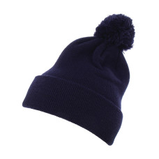 Cuffed Pom Pom Knit Beanie