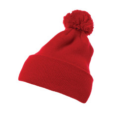 Cuffed Pom Pom Knit Beanie
