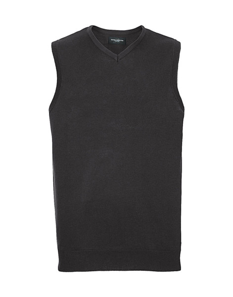 Adults' V-Neck Sleeveless Knitted Pullover