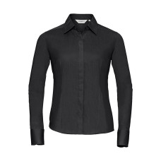 Ladies' LS Fitted Poplin Shirt