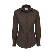 Black Tie LSL/women Poplin Shirt