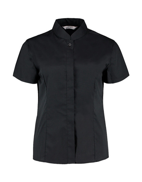Women's Tailored Fit Mandarin Collar SSL