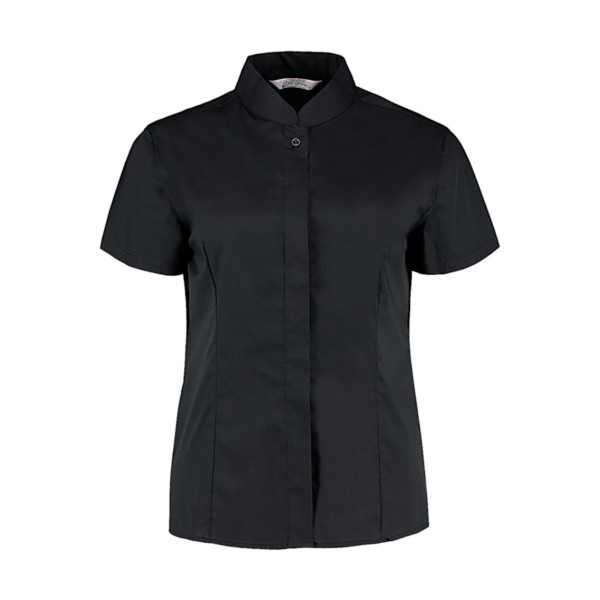 Women's Tailored Fit Mandarin Collar SSL