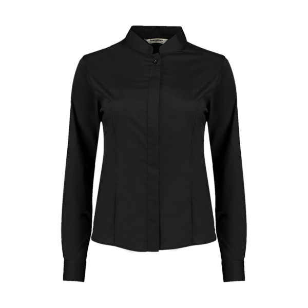 Women's Tailored Fit Mandarin Collar Shirt
