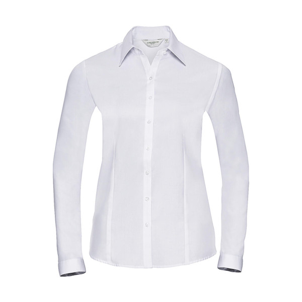 Ladies' LS Herringbone Shirt