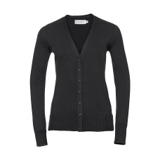 Ladies' V-Neck Knitted Cardigan