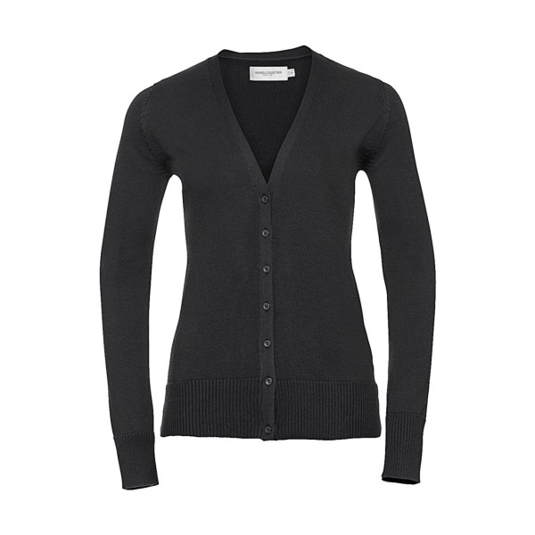 Ladies' V-Neck Knitted Cardigan