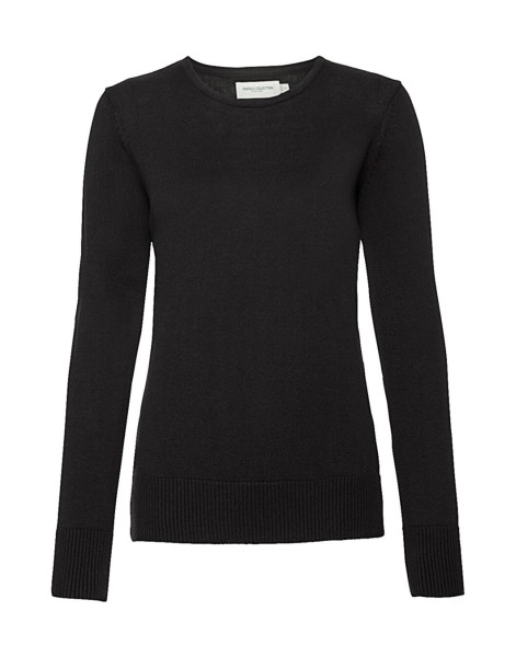 Ladies' Crew Neck Knitted Pullover
