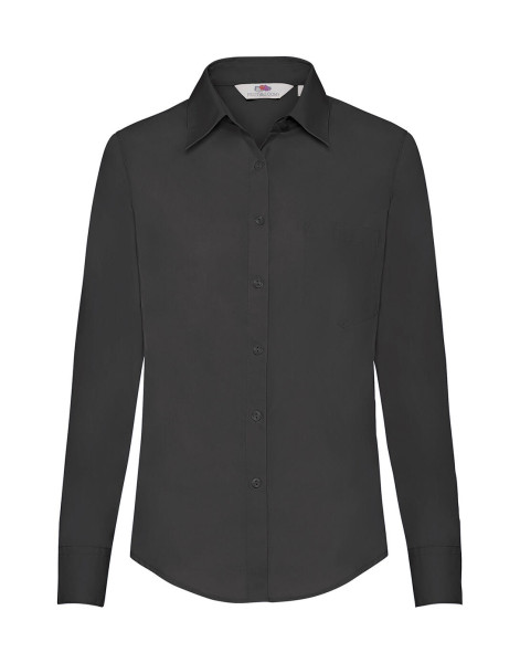 Ladies Poplin Shirt LS