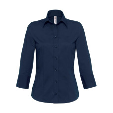 Milano/women Popelin Shirt 3/4 sleeves