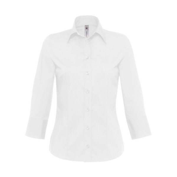 Milano/women Popelin Shirt 3/4 sleeves