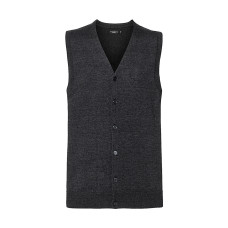 Men's V-Neck Sleeveless Knitted Cardigan