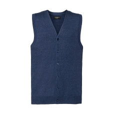 Men's V-Neck Sleeveless Knitted Cardigan