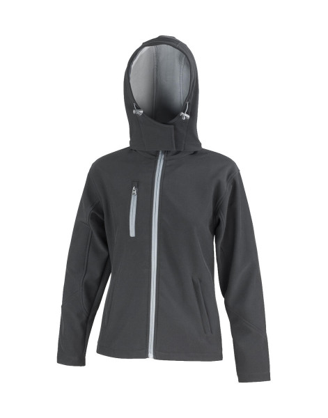 Ladies TX Performance Hooded Softshell Jacket