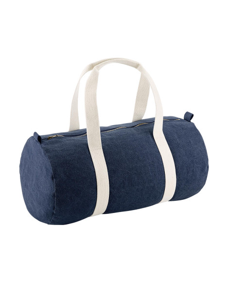 Denim Barrel Bag