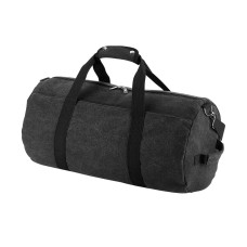Vintage Canvas Barrel Bag