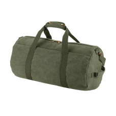 Vintage Canvas Barrel Bag