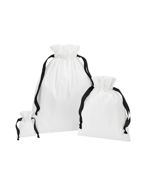 Cotton Gift Bag with Ribbon Drawstring