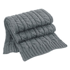 Cable Knit Melange Scarf