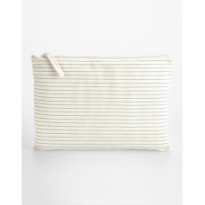 Striped Organic Cotton Accessory Pouch
