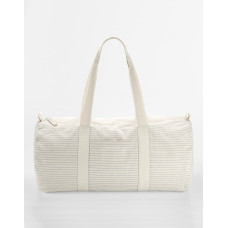 Striped Organic Cotton Barrel Bag