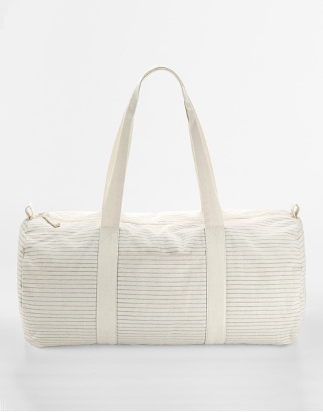 Striped Organic Cotton Barrel Bag