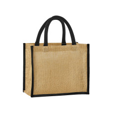 Natural Starched Jute Midi Tote