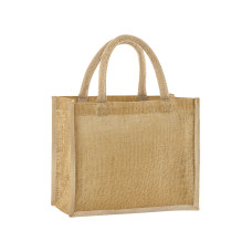 Natural Starched Jute Midi Tote