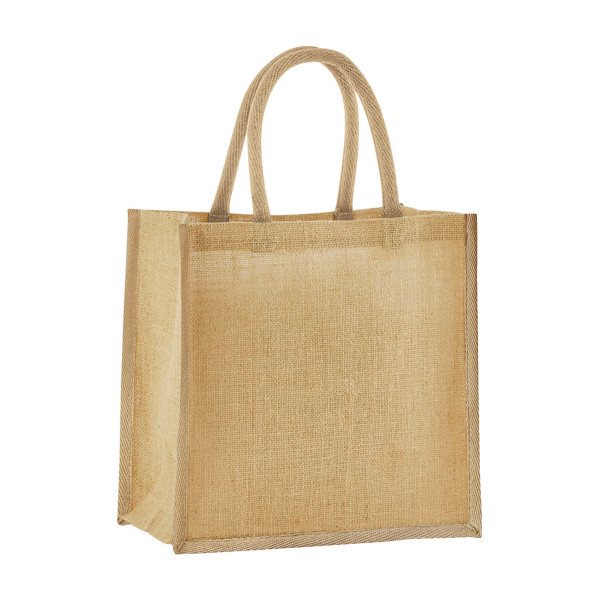 Natural Starched Jute Mini Gift Bag