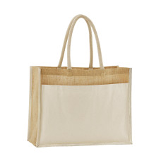 Cotton Pocket Natural Starched Jute Shopper