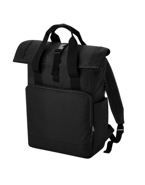 Recycled Twin Handle Roll-Top Laptop Backpack