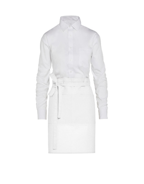 BRUSSELS - Short Recycled Bistro Apron with Pocket