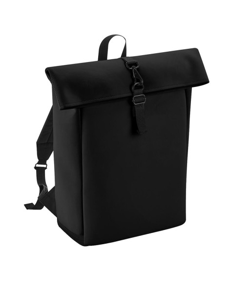 Matte PU Rolltop Backpack