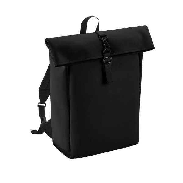 Matte PU Rolltop Backpack