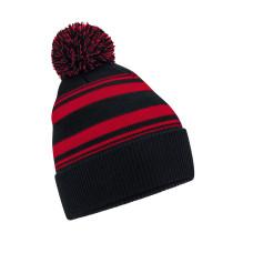 Striped Fan Beanie
