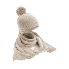 Knitted Scarf and Beanie Gift Set